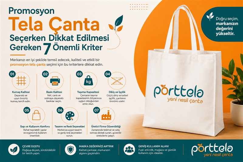 Promosyon Tela Çanta Seçerken Dikkat Edilmesi Gereken 7 Önemli Kriter